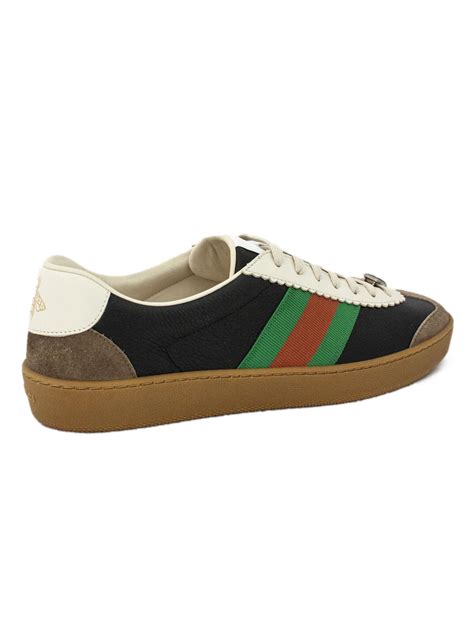 gucci g74 sneakers black|Gucci beige and ebony.